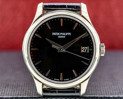 Patek Philippe Calatrava Automatic White Dial Black 